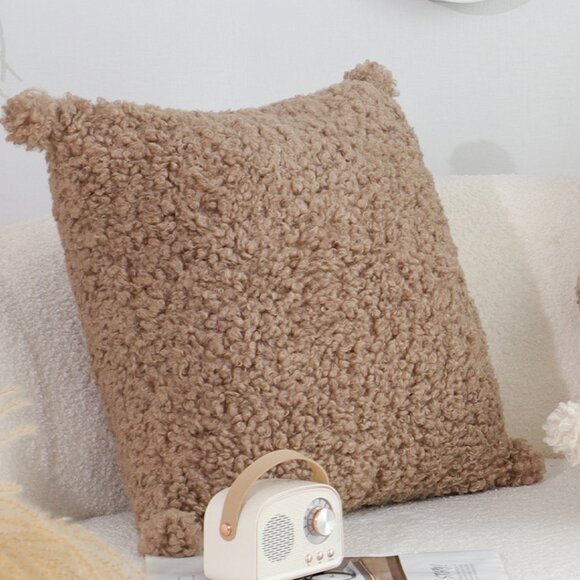 SOGA 2X 45cm Sage Green Textured Lumbar Pillow with Tassels